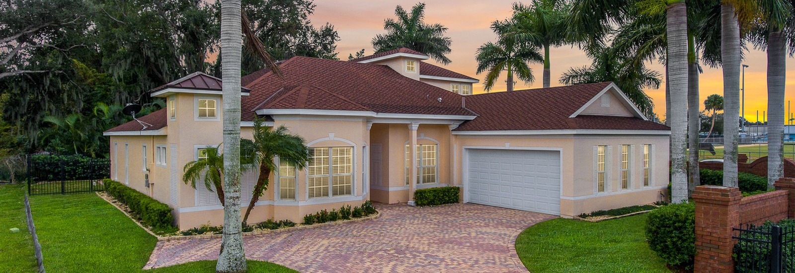 House with red roof tiles