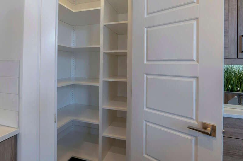 newly constructed pantry